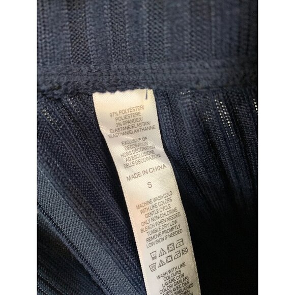 Cuddl Duds Small Ribbed Navy Pants With Pocket - Picture 5 of 5